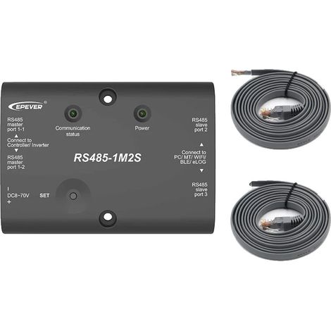 Module d'extension RS485, prise en charge du protocole Modbus, affichage LED, RS485-1M2S (1/2)