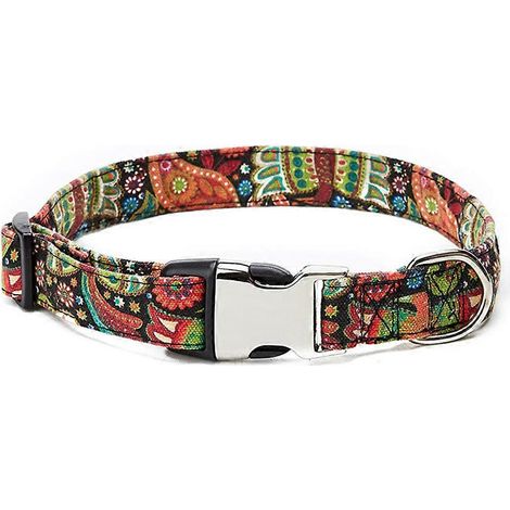 Collier pour chien style mode, collier de traction avec boucle semi-métallique, tour de cou - XL (1/5)