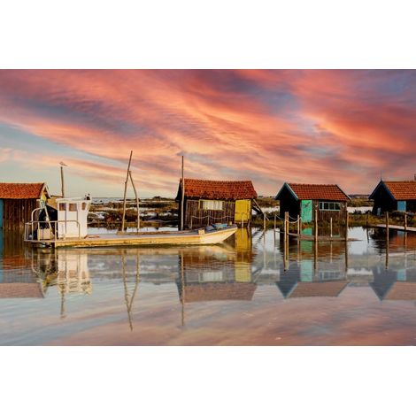 Tableau sur toile la Tremblade 30x45 cm - Impression sur Toile Murale Décorative - Image imprimée en HD sur Toile - Toile sur Châssis en Bois FSC - Fabriqué en France (1/4)