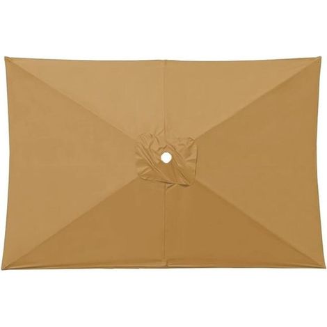 Toile de rechange pour parasols rectangulaires de 2 x 3 mètre, toile de rechange pour parasols de terrasse à 6 baleines.-x (1/5)