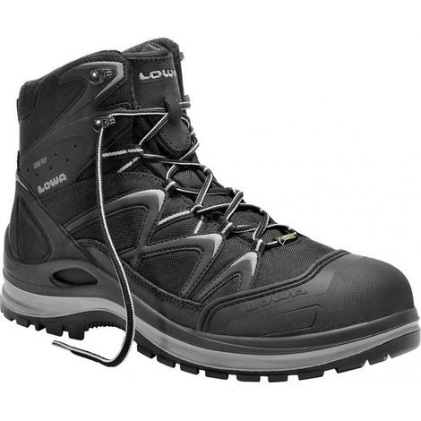 Sicurezza Scarpe Di Alta Innox Lavoro 5930 Gtx. S3. Grigio. Taglia 38 Lowa
