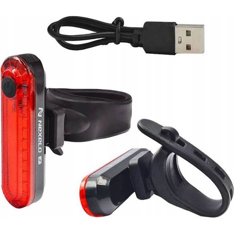 Luz trasera para bicicleta Nexelo L188011NEX con USB