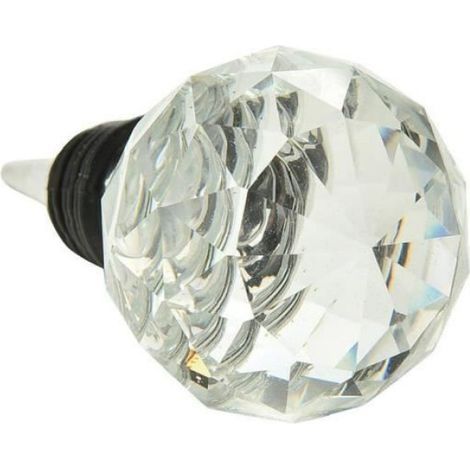 Stopper À Vin - Tête Transparente En Alliage Métallique - Pour Bouteille De Vin Standard - 1 Pièce