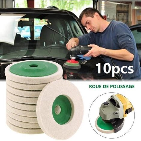 Disques de polissage - Generic - 10 pièces - 100 mm - Épaisseur 8 mm - Pour métaux et verre (1/4)