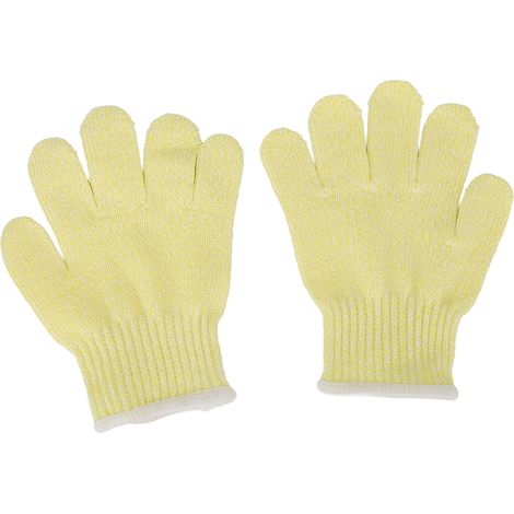 Gants anti-coupure niveau 5 pour enfants, lot de 2, protection jardinage extérieur, jaune, résistants aux lames, sécurité manuelle (1/5)