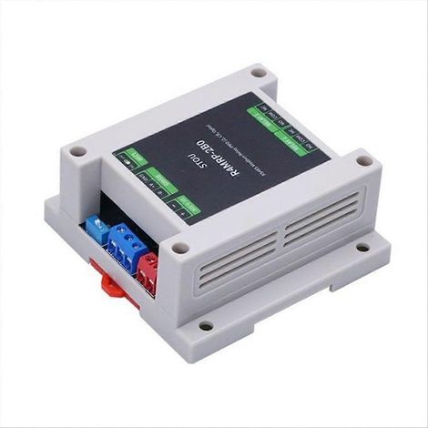 Module relais industriel 2 canaux avec interface RS485, protocole Modbus RTU, contrôle par optocoupleur et isolation (1/5)