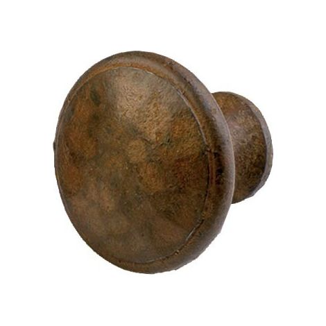 Bouton rond DUBOIS - fer ciré rouillé - 98750