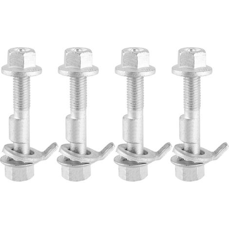 4 Stück Radausrichtungsschrauben, Sturzbolzen für Autos, verstellbares 4-Rad-Korrektur-Ausrichtungswerkzeug, Härtegrad 12.9, 12 mm Exzenterbolzen.