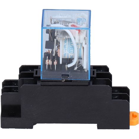 LY2NJ – relais de puissance électromagnétique à 8 broches, avec indicateur lumineux de Base de prise, pour moteurs industriels 10AAC110V (1/5)