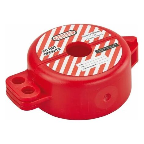 Consignation de vanne Ø 25 / 63 mm – Corps en polypropylène non conducteur – Résistante aux chocs et produits chimiques – Verrouillage par cadenas (1/5)