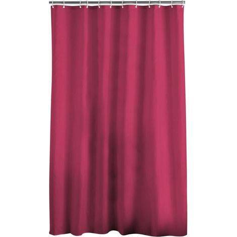 Bardusch-, Rideau de Douche avec Crochets (180 x 200 cm) Essencia Framboise, Polyester Uni (1/3)