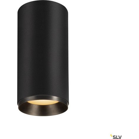 Plafonnier LED NUMINOS® L intérieur noir/noir LED 28W 24° UGR 19 - SLV - 1004314 (1/4)