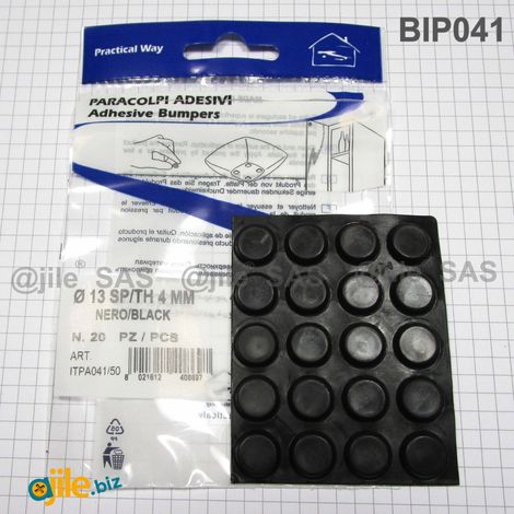 Ajile - Pied Butée Adhésif Dôme Transparent Diamètre 19 mm Épaisseur 9,5 mm x 9 pièces