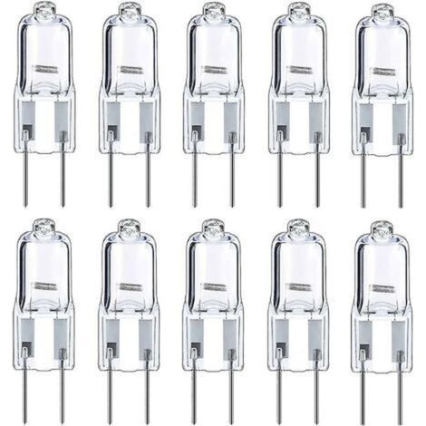 Ampoules Halogènes G4 Ampoule 12v 10w, Blanc Chaud, Paquet De 10 (1/4)