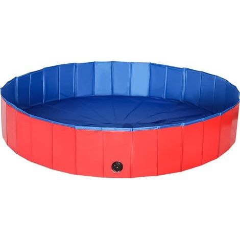 Faltbarer Hundepool (80 x 20 cm) für Haustiere, großer PVC-Pool (1/4)