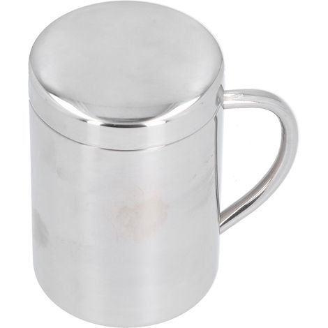Gobelet inox double paroi avec anse pour enfant, tasse isotherme anti-brûlure avec couvercle, verre à café réutilisable 250ml (1/5)