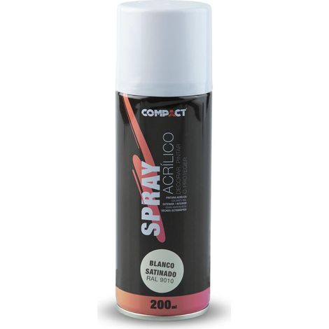 Pintura acrílica spray blanco satín 200ml