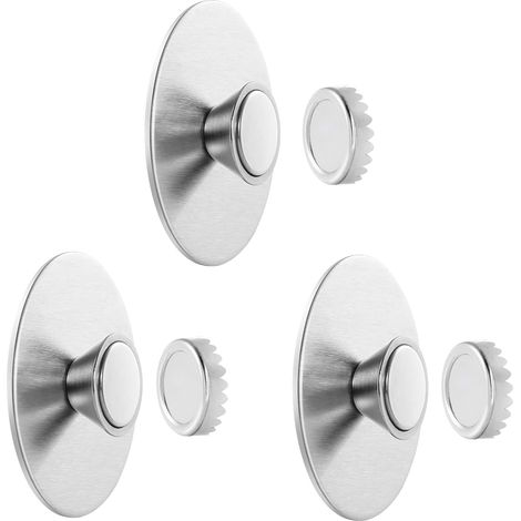 Lot de 3 porte-savons magnétiques pour fixation murale, support suspendu qui protège le savon, idéal pour salle de bain et cuisine