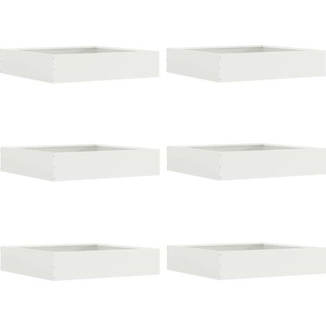 Borde de Césped 6 pcs 60 x 60 x 13 cm Acero vidaXL