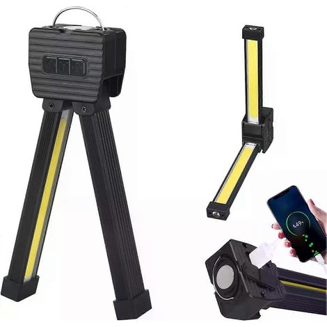 Lampe de gym pour la pose, 7e vitesse, variateur, lampe torche LED magnétique portable avec crochet (1/3)
