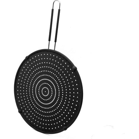 écran anti-éclaboussures en silicone, 33 cm. Couvercle de casserole universel antiadhésif, sans danger pour les aliments et résistant à la chaleur (1/5)