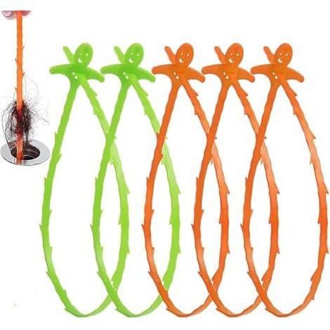 Lot de 5 Furet Deboucheur Canalisation,53cm Sink Unblocker Tool wc Flexible, Déboucheur canalisation Plomberie evier Sonde De Debouchage Pour Evier Canalisation - PCS