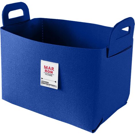 Panier De Rangement En Feutre - Pliable - 38 X 24 X 26 Cm - Pour Jouets Vêtements Couvertures - 1 Pièce (1/5)
