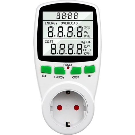 toma de corriente con medidor de potencia, toma de corriente para facturación, toma de corriente para distribución de cocina, toma de corriente con interruptor de sincronización electrónica, enchufe e (1/5)
