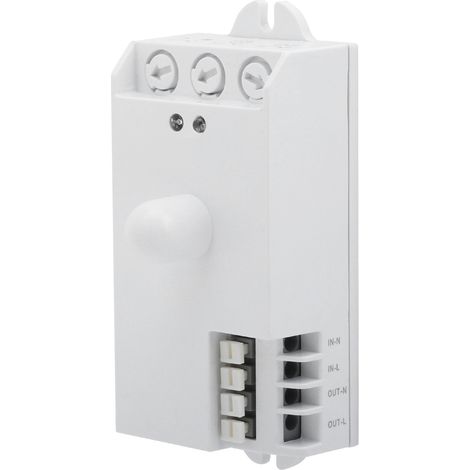Interrupteur à induction micro-ondes, accessoires de commande en PVC blanc pur TDL-1913 5,8 GHz AC85-250 V