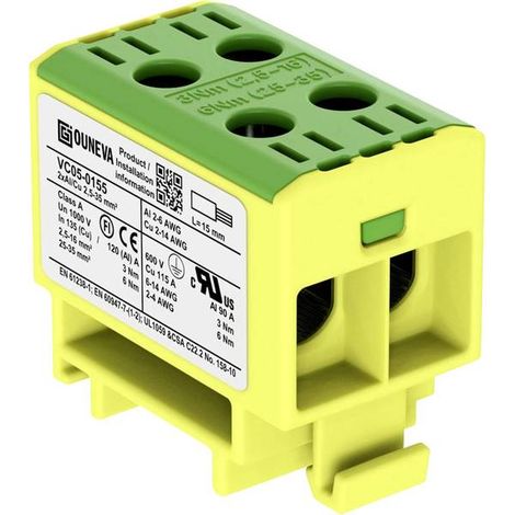Ouneva Group VC05-0155 Distributore A vite Giallo-Verde 1 pz.