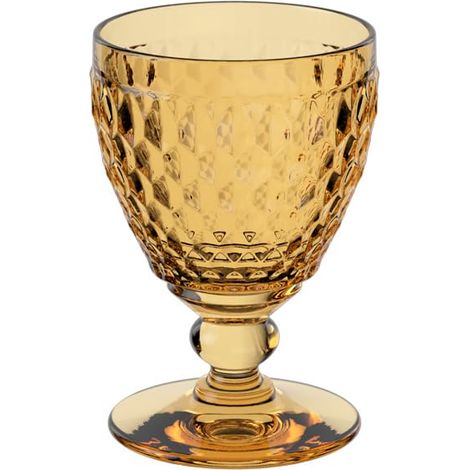 verre à vin blanc, 125 ml, verre en cristallin pour le vin blanc, résistant au lave-vaisselle, lavable au lave-vaisselle, jaune (1/4)