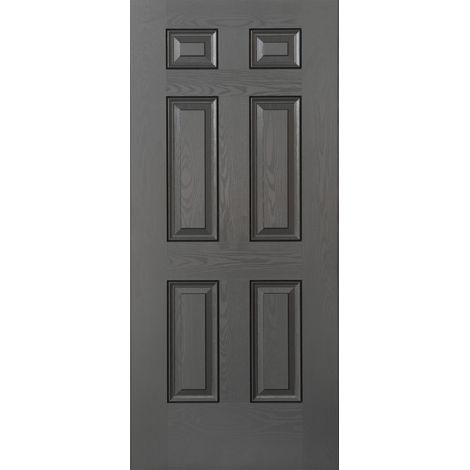 Pannello Grigio per Portone Blindato da Esterno in Vetroresina 90x210 Classico