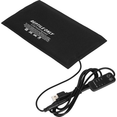 Tapis chauffant pour reptiles et petits animaux (tortues, lézards, etc.) avec contrôle de température USB. (1/5)