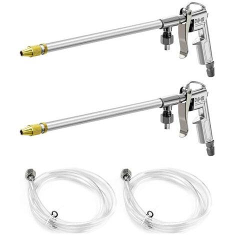 Pistola pneumatica per la pulizia del motore - per la pulizia del vano motore e delle ruote dell'auto - 2 set, argento (1/4)