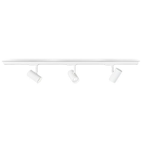 Tyson Spot Plafonnier Barre Structure Blanche 3x GU10
