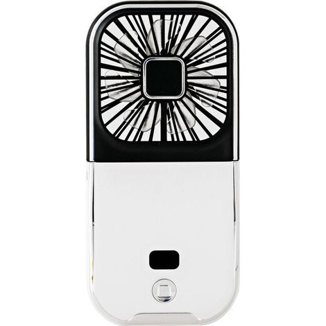 Mini ventilateur portable et portable rechargeable par USB - Alimenté par piles - Ventilateur de bureau pliable à 180° - Pour bureau, école, bureau, maison, voyage, camping (1/4)
