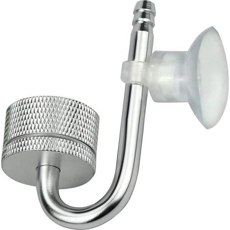 Diffuseur d'air pour Aquarium,Aquarium CO2 Diffuseur, Diffuseur de Dioxyde de Carbone avec U-Forme Tube pour Aquarium,Argent (1/4)