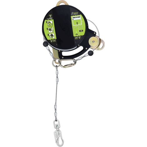 Anticaídas retráctil con doble cable de seguridad de acero, lg. 12 m T-LINE KRATOS SAFETY                                             24 m