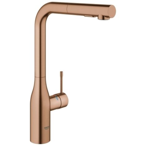 Mezclador monomando de fregadero Grohe Essence, proyección 204mm,