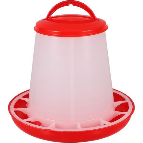 Speisekammer für Poules Abreuvoir Suspendu Plastic Recipient pour Nourriture Accessoire pour Poulailler Alimentation pour Volaille (1/5)