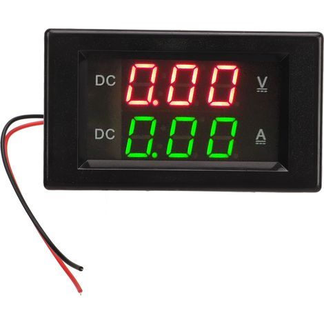 CFTGIW Affichage du Courant de Tension, Voltmètre Double LED 0-300 V 50 A, Ampèremètre étanche ABS 1% de Précision, Conception Compacte pour Connexion de Fil de Terre D'alimentation. (1/5)