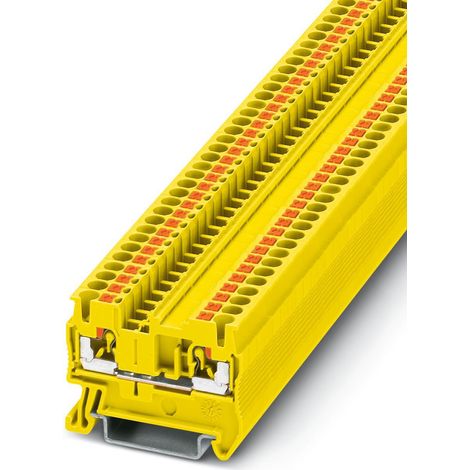 Bloc de jonction de traversée Phoenix Contact PT 2.5 YE, 2.5mm², Enfichable, Jaune