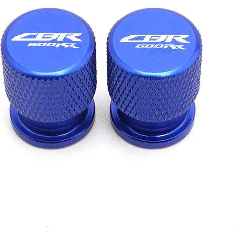 (Valve bleue) Compatible avec HONDA CBR600RR CBR 600RR 2007-2022 2021. Bouchon de valve CNC et plaque de support d'extension de béquille latérale pour moto maxpower (1/4)