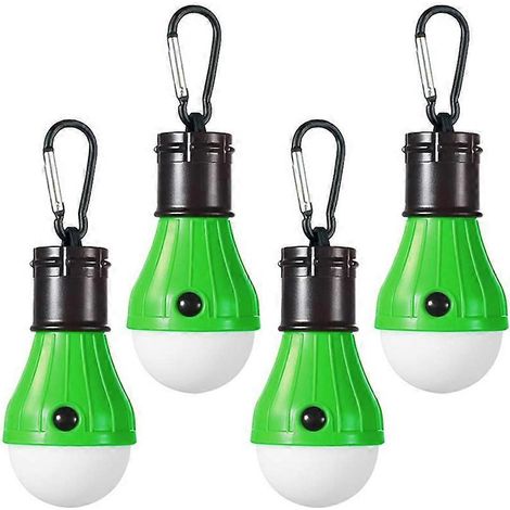 Lampe de tente portable à pince pour camping et randonnée, lampe de secours verte en cas de panne de courant. (1/3)