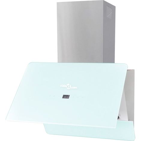 Hotte Verre trempé Hotte aspirante cuisine Blanc 600 mm (1/5)