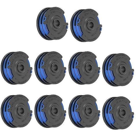 Compatible avec Greenworks, modèles 29082/29242 DCQW, kit avec 4 bobines de fil de coupe-bordures. (1/5)