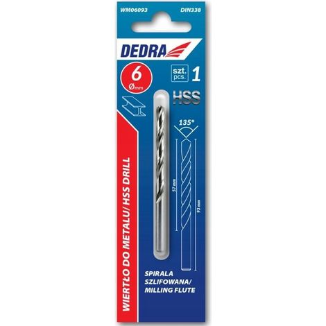 Bohrer dedra wb10012 Hartmetallspitze 10 mm x 120 mm (1/3)