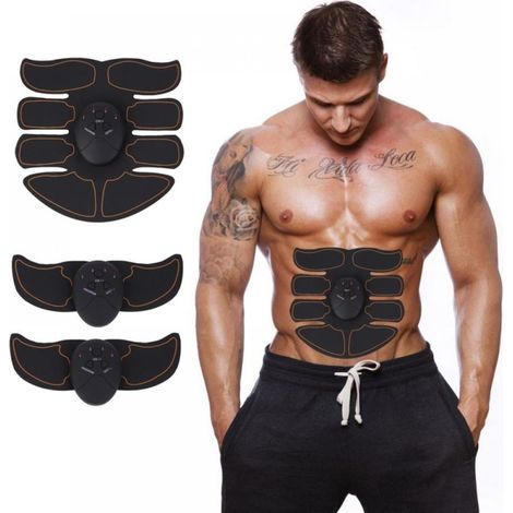 Ceinture Stimulateur Abdominal - 20 Hz - Pour Entraînement Musculaire à Domicile ou En Déplacement - Unisexe - Noir - 1 Pièce (1/5)