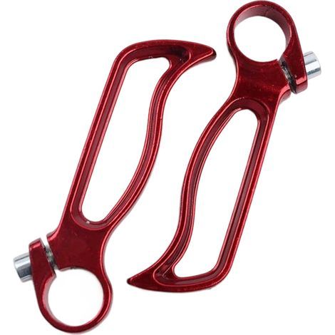 Poignée auxiliaire de vélo ergonomique, repose-guidon-Rouge (1/2)