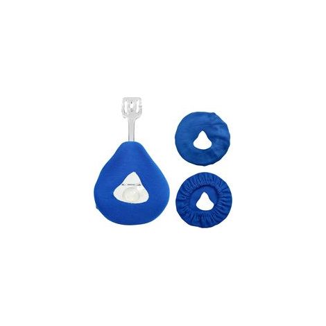 Lot de 3 Doublures De Masque Cpap Facial Réutilisables Housses de Masque Coussins Masque Pression Accessoires CPAP pour Réduire Les Fuites D'air Bruyantes, Réutilisables et Lavables (bleu)
